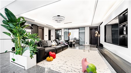 5w打造現(xiàn)代極簡風格的家148m² | 麗爾曼頓全房全屋定制